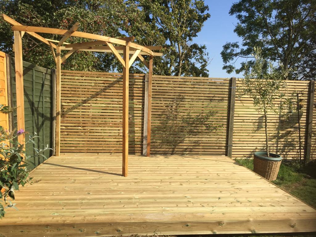 Exterior garden decking. Credit: Go 2 Darlows