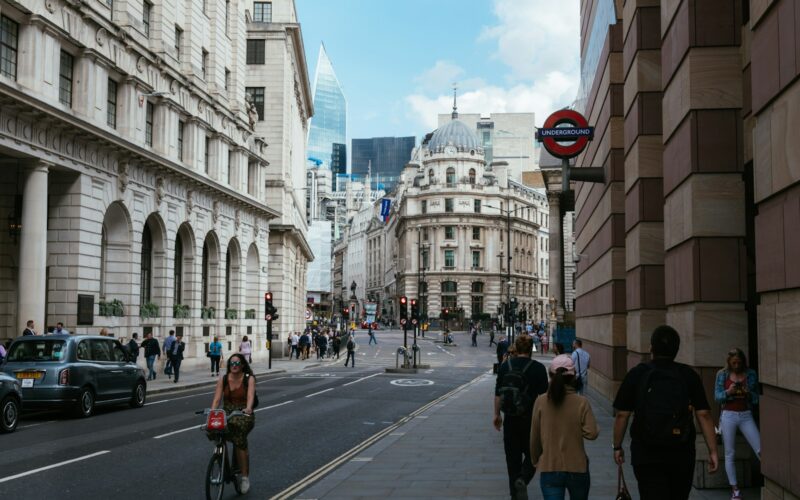 group of people walking near buildings